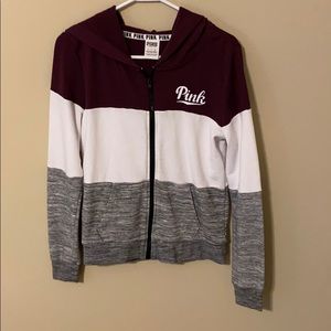 Brand PINK zip up sweater.